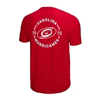 Men's Mitchell & Ness Red Carolina Hurricanes Core Penalty Box 3.0 T-Shirt