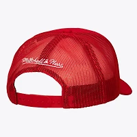 Men's Mitchell & Ness Red Carolina Hurricanes Head Coach Trucker Adjustable Hat