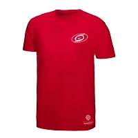 T-shirt Mitchell & Ness rouge pour homme, Penalty Box 2.0, Hurricanes de la Caroline