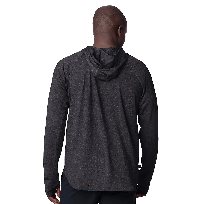 Men's MSX by Michael Strahan  Black Carolina Hurricanes Fast Track Raglan Long Sleeve Hoodie T-Shirt