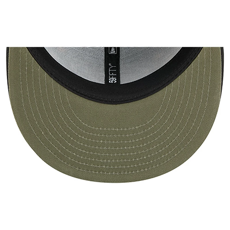 Casquette ajustée 59FIFTY pour homme New Era, motif camouflage numérique, étoiles, Carolina Hurricanes, noir