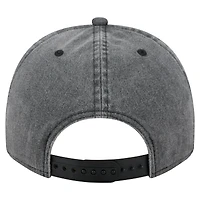 Men's New Era  Charcoal Carolina Hurricanes Throwback Washed A-Frame Pre-Curved 9FIFTY Snapback Hat