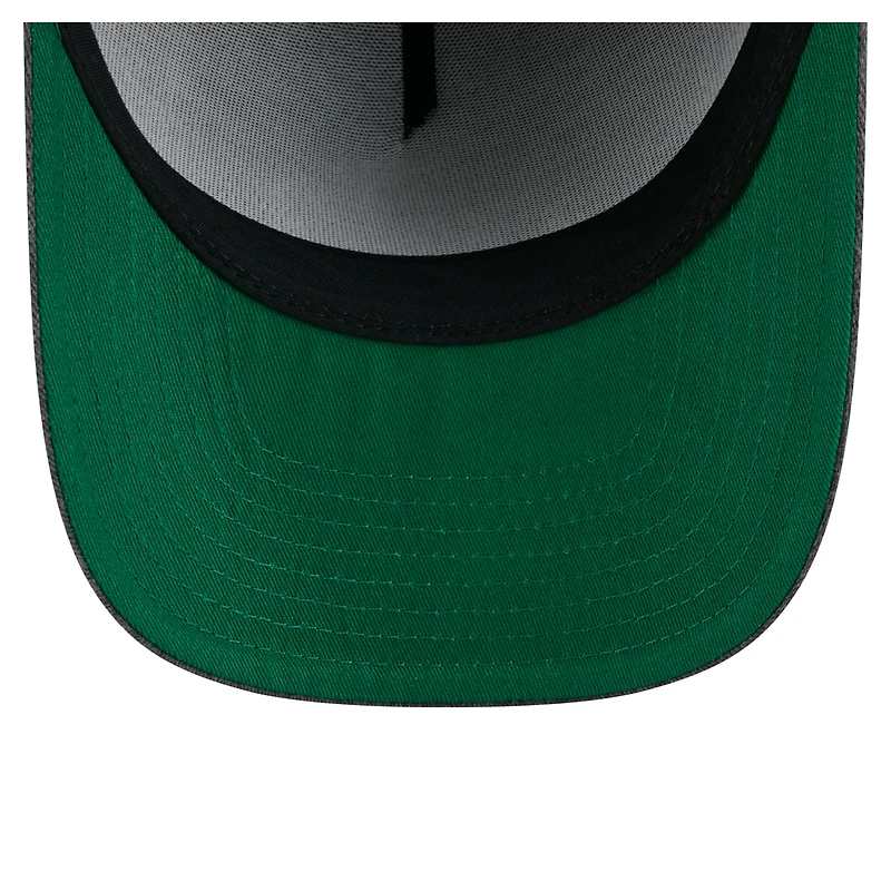 Men's New Era  Charcoal Carolina Hurricanes Throwback Washed A-Frame Pre-Curved 9FIFTY Snapback Hat