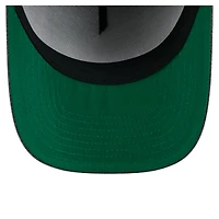 Men's New Era  Charcoal Carolina Hurricanes Throwback Washed A-Frame Pre-Curved 9FIFTY Snapback Hat