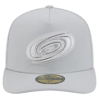 Men's New Era Gray Carolina Hurricanes Color Pack A-Frame 59FIFTY Fitted Hat