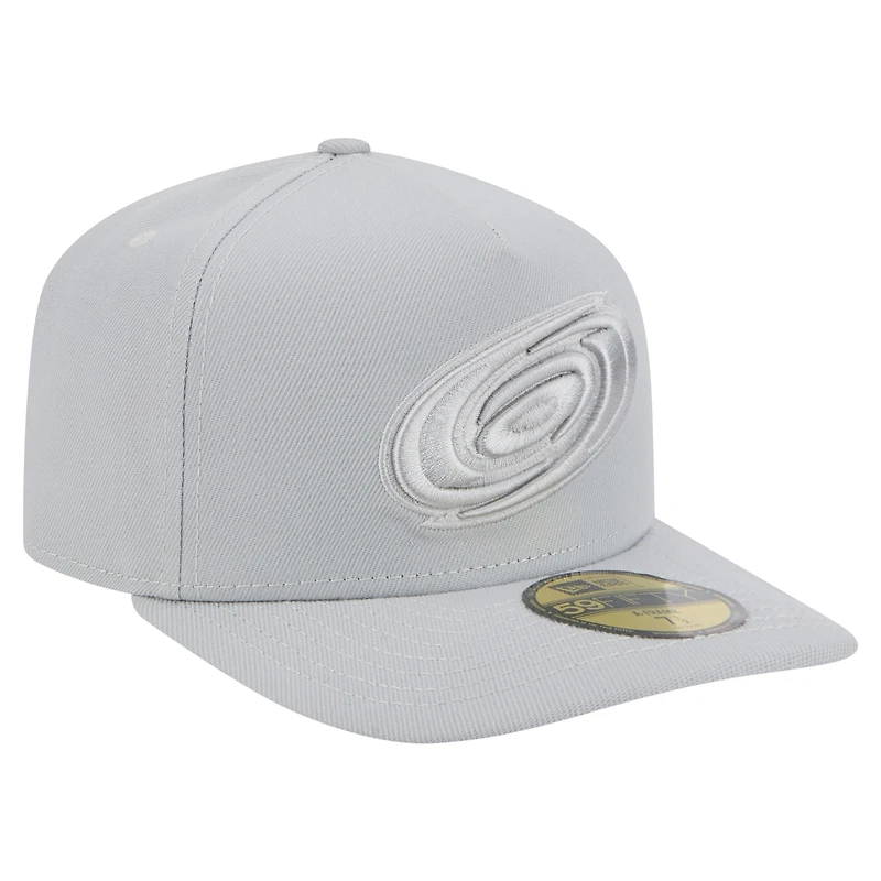 Men's New Era Gray Carolina Hurricanes Color Pack A-Frame 59FIFTY Fitted Hat