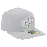 Men's New Era Gray Carolina Hurricanes Color Pack A-Frame 59FIFTY Fitted Hat