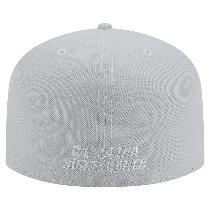 Men's New Era Gray Carolina Hurricanes Color Pack A-Frame 59FIFTY Fitted Hat