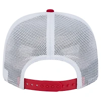 Men's New Era Red/White Carolina Hurricanes Team Patch Basic 9SEVENTY Adjustable Trucker Hat