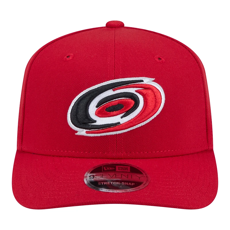 Casquette ajustable New Era rouge Carolina Hurricanes 9SEVENTY pour homme