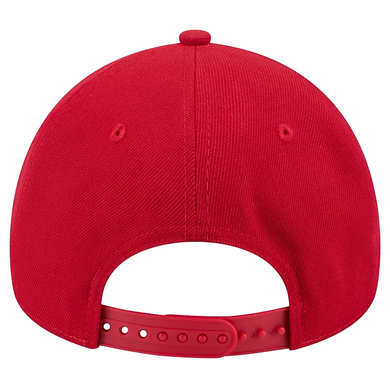 Men's New Era  Red Carolina Hurricanes Core A-Frame 9FORTY Adjustable Hat