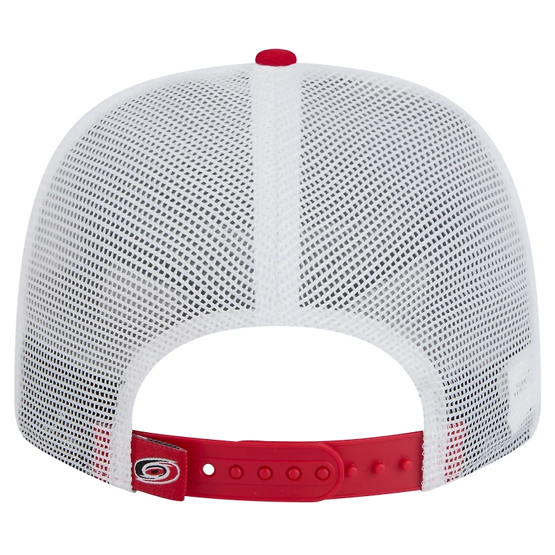 Casquette camionneur extensible 9SEVENTY rouge Carolina Hurricanes de New Era pour homme