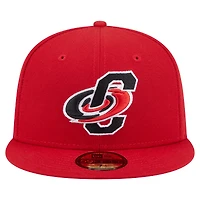 Men's New Era  Red Carolina Hurricanes Deceptor 59FIFTY Fitted Hat