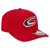 Casquette ajustable 9SEVENTY rouge New Era pour homme avec logo des Hurricanes de la Caroline
