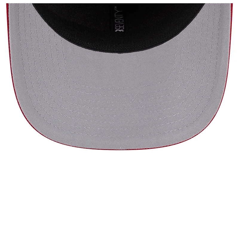 Men's New Era Red Carolina Hurricanes Logo Basic 9SEVENTY Adjustable Hat