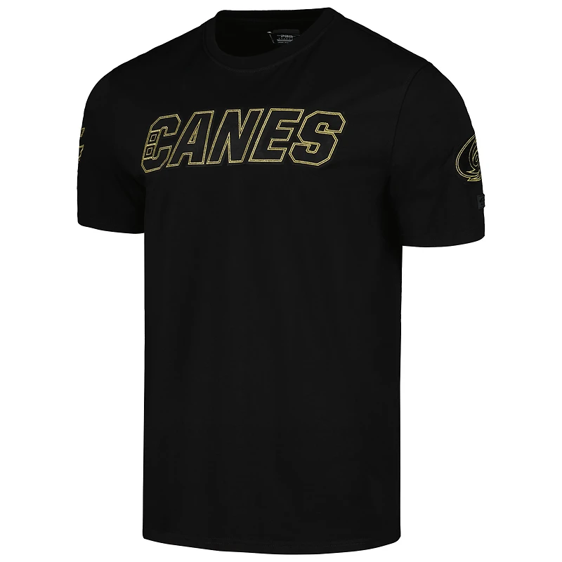 Men's Pro Standard Black Carolina Hurricanes Wordmark T-Shirt