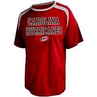 Profil homme Sebastian Aho rouge Carolina Hurricanes Big & Tall nom et numéro T-shirt
