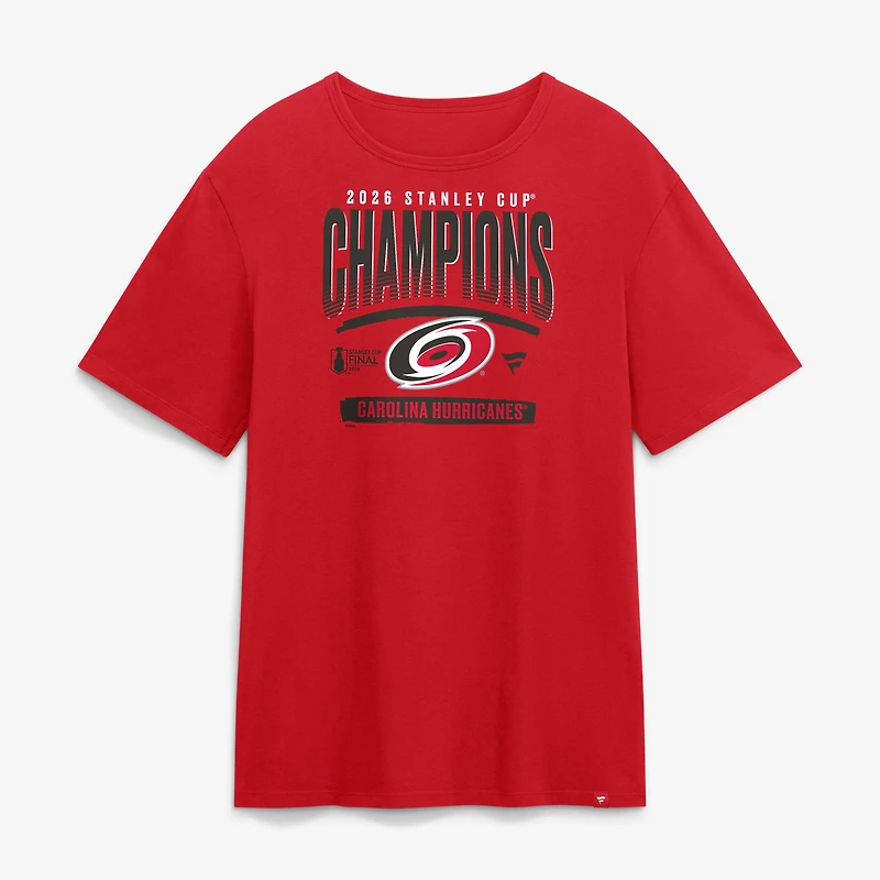 Men's Red Carolina Hurricanes 2026 Stanley Cup Champions Roster Signature T-Shirt