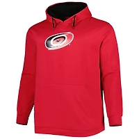 Sweat à capuche en molleton Big & Tall Hurricanes de la Caroline rouge pour homme