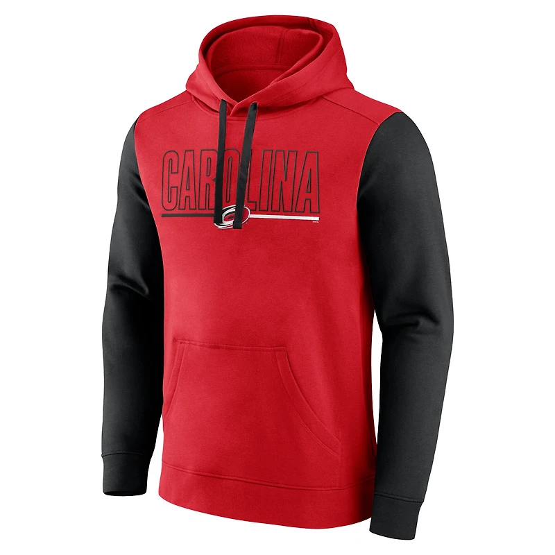 Sweat à capuche en polaire rouge Carolina Hurricanes Deliver pour homme