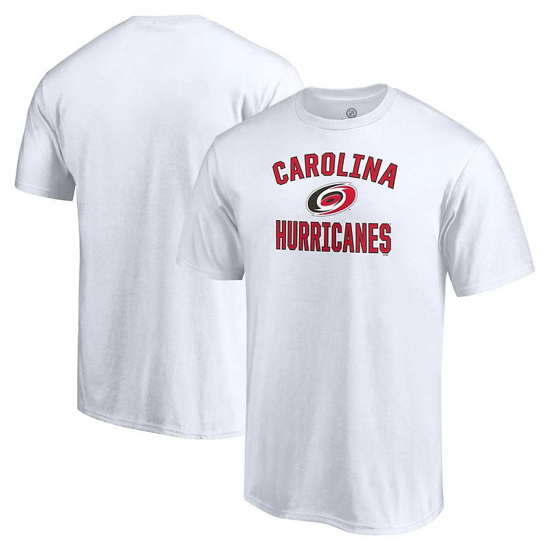 T-shirt blanc pour homme avec arche de la victoire des Hurricanes Caroline