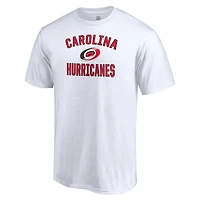 T-shirt blanc pour homme avec arche de la victoire des Hurricanes Caroline