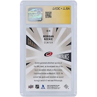 Carte de recrue autographiée 2020-21 Upper Deck Allure Grand Entrance #GE-6 par Morgan Geekie Carolina Hurricanes, présentée par les fanatiques de CGC et authentifiée Auto 10