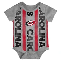 Ensemble de trois bodies pour nouveau-né Carolina Hurricanes Loyal Buddies