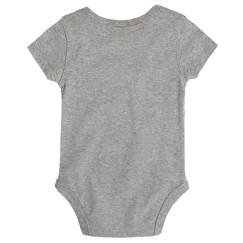 Newborn Fanatics Heather Gray Carolina Hurricanes 2026 Stanley Cup Champions Locker Room Bodysuit
