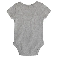 Newborn Fanatics Heather Gray Carolina Hurricanes 2026 Stanley Cup Champions Locker Room Bodysuit