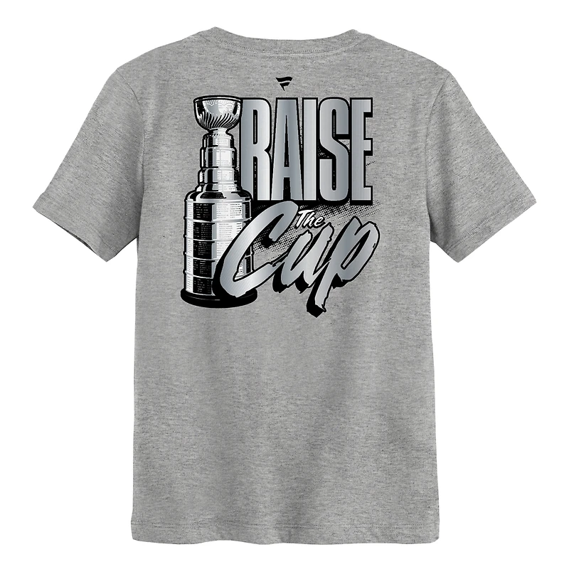 Preschool Fanatics Heather Gray Carolina Hurricanes 2026 Stanley Cup Champions Locker Room T-Shirt