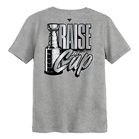 Preschool Fanatics Heather Gray Carolina Hurricanes 2026 Stanley Cup Champions Locker Room T-Shirt