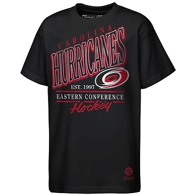 Preschool Mitchell & Ness Black Carolina Hurricanes Called Up T-Shirt