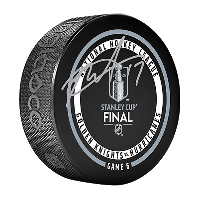 Rondelle de match officielle autographiée par Rod Brind'Amour, des Hurricanes de la Caroline, champions de la Coupe Stanley 2026
