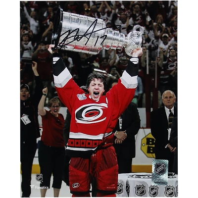 Rod Brind'Amour Carolina Hurricanes Autographed 8" x 10" 2006 Stanley Cup Champions Raising Cup Photograph
