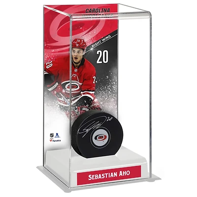 Sebastian Aho Carolina Hurricanes Deluxe Grand étui pour rondelle de hockey