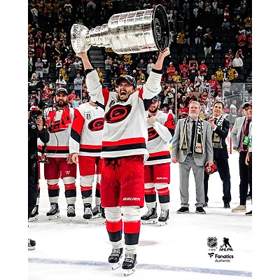 Sebastian Aho Carolina Hurricanes Unsigned 2026 Stanley Cup Champions Raising Photograph
