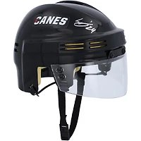 Seth Jarvis Carolina Hurricanes Autographed Black Mini Helmet