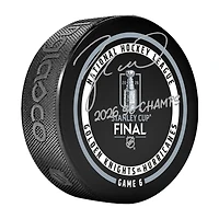 Taylor Hall Carolina Hurricanes Autographed 2026 Stanley Cup Champions Official Game Puck with "2026 SC Champs" Inscription