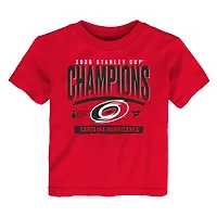 Toddler Fanatics Red Carolina Hurricanes 2026 Stanley Cup Champions Signature Roster T-Shirt