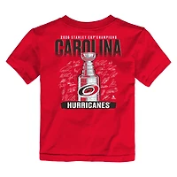 Toddler Fanatics Red Carolina Hurricanes 2026 Stanley Cup Champions Signature Roster T-Shirt
