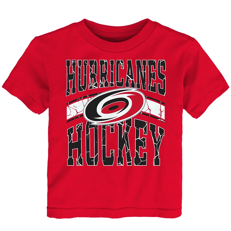 Toddler Outerstuff Red Carolina Hurricanes Ice Crack T-Shirt