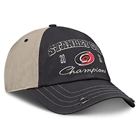 Unisex Fanatics  Black/Light Beige Carolina Hurricanes 2026 Stanley Cup Champions Unstructured Adjustable Hat