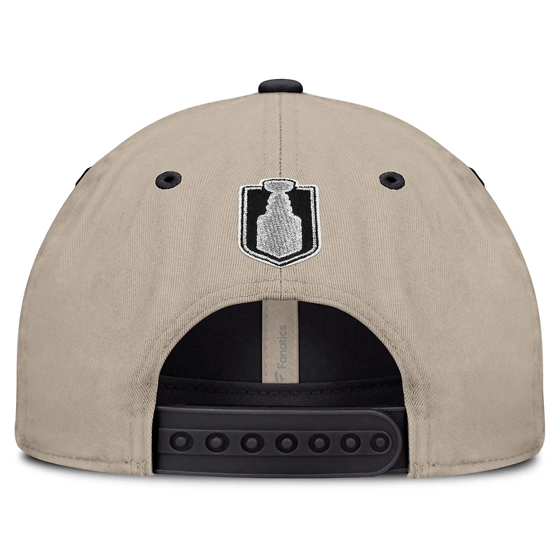 Unisex Fanatics Black/Light Beige Carolina Hurricanes 2026 Stanley Cup Champions Unstructured Adjustable Hat