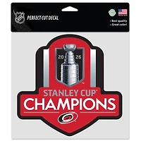 WinCraft Carolina Hurricanes 2026 Stanley Cup Champions 8" x 8" Perfect Cut Decal