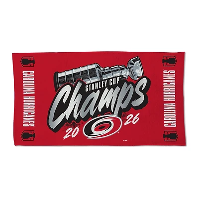 WinCraft Carolina Hurricanes 2026 Stanley Cup Champions Locker Room 22" x 42" Double-Sided On-Ice Celebration Towel