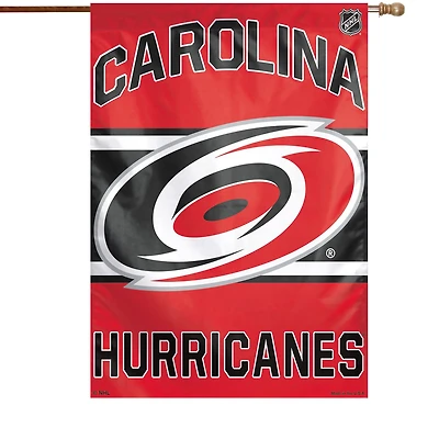 Bannière verticale simple face WinCraft Carolina Hurricanes 28" x 40" avec logo principal