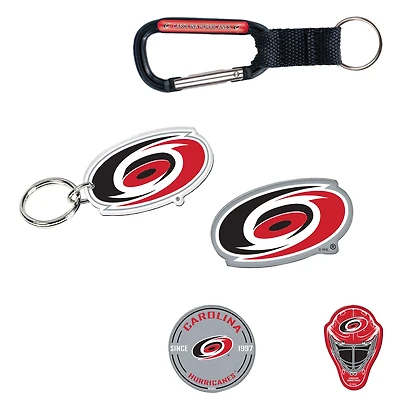 WinCraft Carolina Hurricanes 5-Pack Key Ring and Fridge Magnet Set