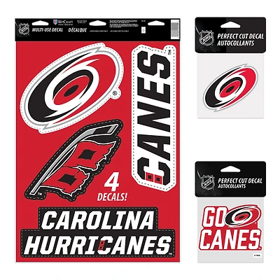 Pack de décalcomanies WinCraft Carolina Hurricanes