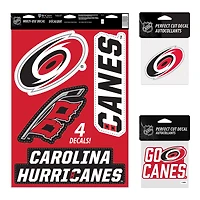 Pack de décalcomanies WinCraft Carolina Hurricanes